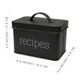 thumbnail image 6 of AuldHome Design Farmhouse Enamelware Recipe Box (Black); Vintage Style Metal Recipe Holder and Organizer for 4 x 6 Inch Recipe Cards, 6 of 8