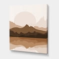 thumbnail image 3 of Designart ' Minimalist Brown Terracotta Landscape ' Modern Canvas Wall Art Print, 3 of 4