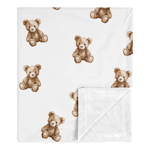 Sweet Jojo Designs Boho Teddy Bear Boy, Girl, Unisex/Gender Neutral Baby Receiving Security Blanket
