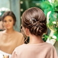 thumbnail image 4 of MasteelfCA Épingle à Cheveux Style Chinois Antidérapante en Forme de U Fourchette à Cheveux Porte-Queue pour Femmes, 4 of 8