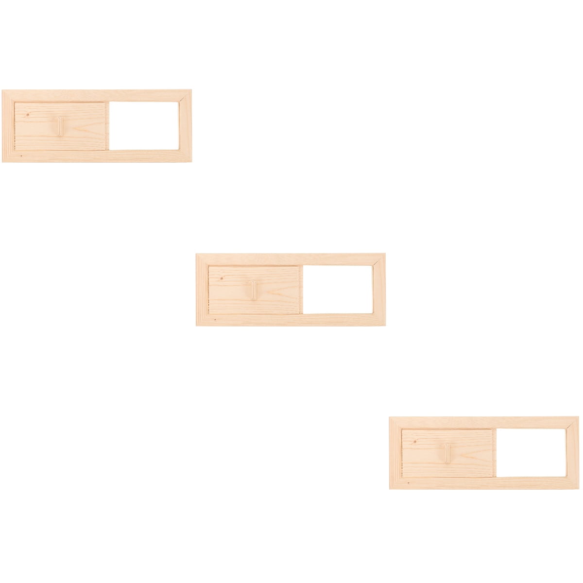 Worgeous 3pcs Sauna Room Cedar Air Vent Grille Wooden Summer Sauna Ventilation Panel