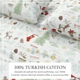 thumbnail image 3 of Great Bay Home 4-Piece 100% Turkish Cotton Flannel Sheet Set, King, Holiday Print, 3 of 6