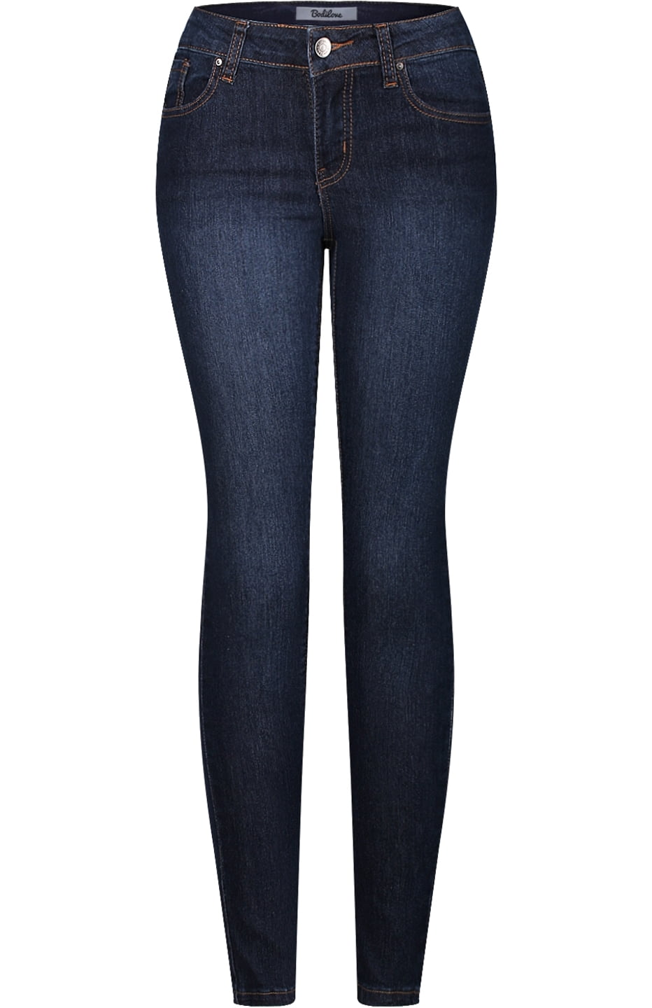 Women Skinny Dark Blue Denim Jeans