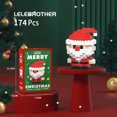 thumbnail image 3 of Regalos de Navidad, serie de microbloques de construcción, rompecabezas de renos de Papá Noel, ensamblaje de ladrillos, decoración de mesa, juguetes para niños, 3 of 5