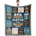 thumbnail image 1 of LHSHID Dad Gifts from Daughter Dad Birthday Gift Gifts for Dad Blanket Dad Gifts from Son Best Dad Ever Gifts Christmas Dad Gifts Fathers Day Dad Gifts Ideas Dads Gifts To My Dad Blanket 30x40in, 1 of 5