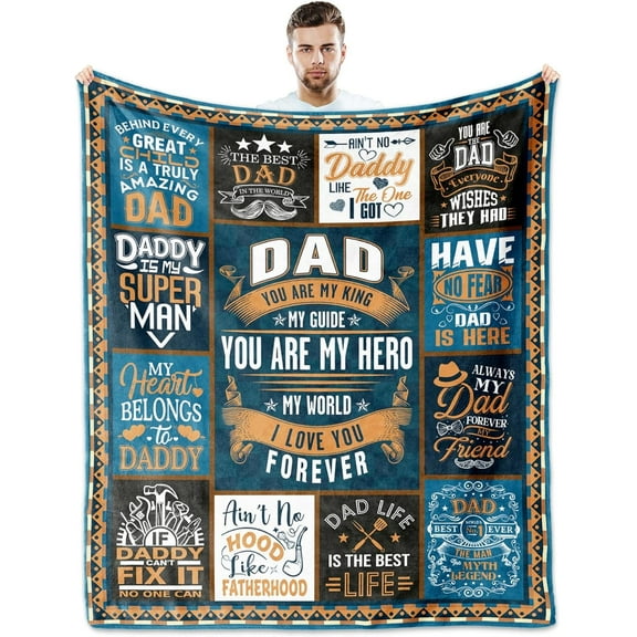 LHSHID Dad Gifts from Daughter Dad Birthday Gift Gifts for Dad Blanket Dad Gifts from Son Best Dad Ever Gifts Christmas Dad Gifts Fathers Day Dad Gifts Ideas Dads Gifts To My Dad Blanket 30x40in
