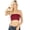 Wine, variant on Womens Seamless Banded Basic Tube Top Solid Bandeau