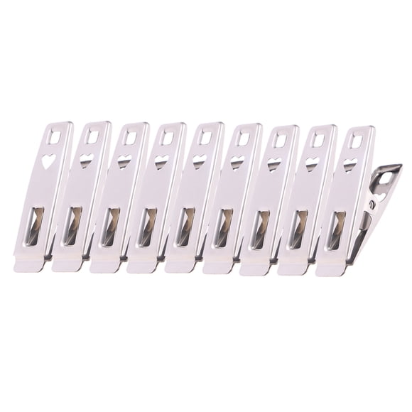 100 pinzas de acero inoxidable para la ropa, multifuncionales, resistentes al viento, para secar ropa interior y calcetines.