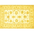 thumbnail image 1 of Ahgly Company Machine Washable Indoor Rectangle Oriental Yellow Traditional Area Rugs, 8' x 12', 1 of 4