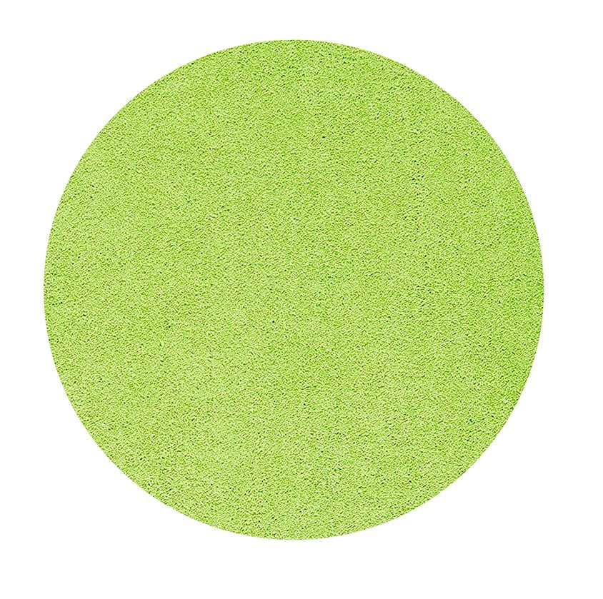 Home Queen Solid Color Lime Green 3, 3 Round Bath Mat