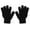 Black, variant on Grofry Women Gloves Solid Color Men Winter Soft Warm Magic Full Finger Glove Gift One Size