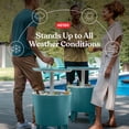 thumbnail image 3 of Keter Modern Cool Bar and Side Table Outdoor 2 in 1 Table and Bar Patio Furniture, Teal, 3 of 17
