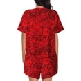 thumbnail image 3 of Xecao Red Rose print Swimsuit for women, Summer-ready, sporty style.Quick-dry fabric. Many sizes & colors., 3 of 9