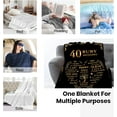 thumbnail image 5 of 25th Anniversary Blanket Gifts, Mom Dad Grandpa Grandma 25th Wedding Anniversary, 50x60 Inch Flannel Throw Blanket Silver Wedding Gifts for Couples, 5 of 5