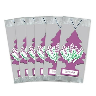 LITTLE TREES Car Air Freshener Lavender, 6 Pack