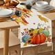 thumbnail image 5 of 13x72 Inch Fall Table Runner Thanksgiving Harvests Table Runner Autumns Pumpkin Maple Leaf Runners For Home Kitchen Dining Party Decoration, 5 of 6