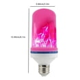 thumbnail image 2 of Lámpara de llama de simulación LED Home Hotel Bar Club Interfaz de luz de efecto de fuego simulado E26, rosa Noticed HA9201-03B, 2 of 7