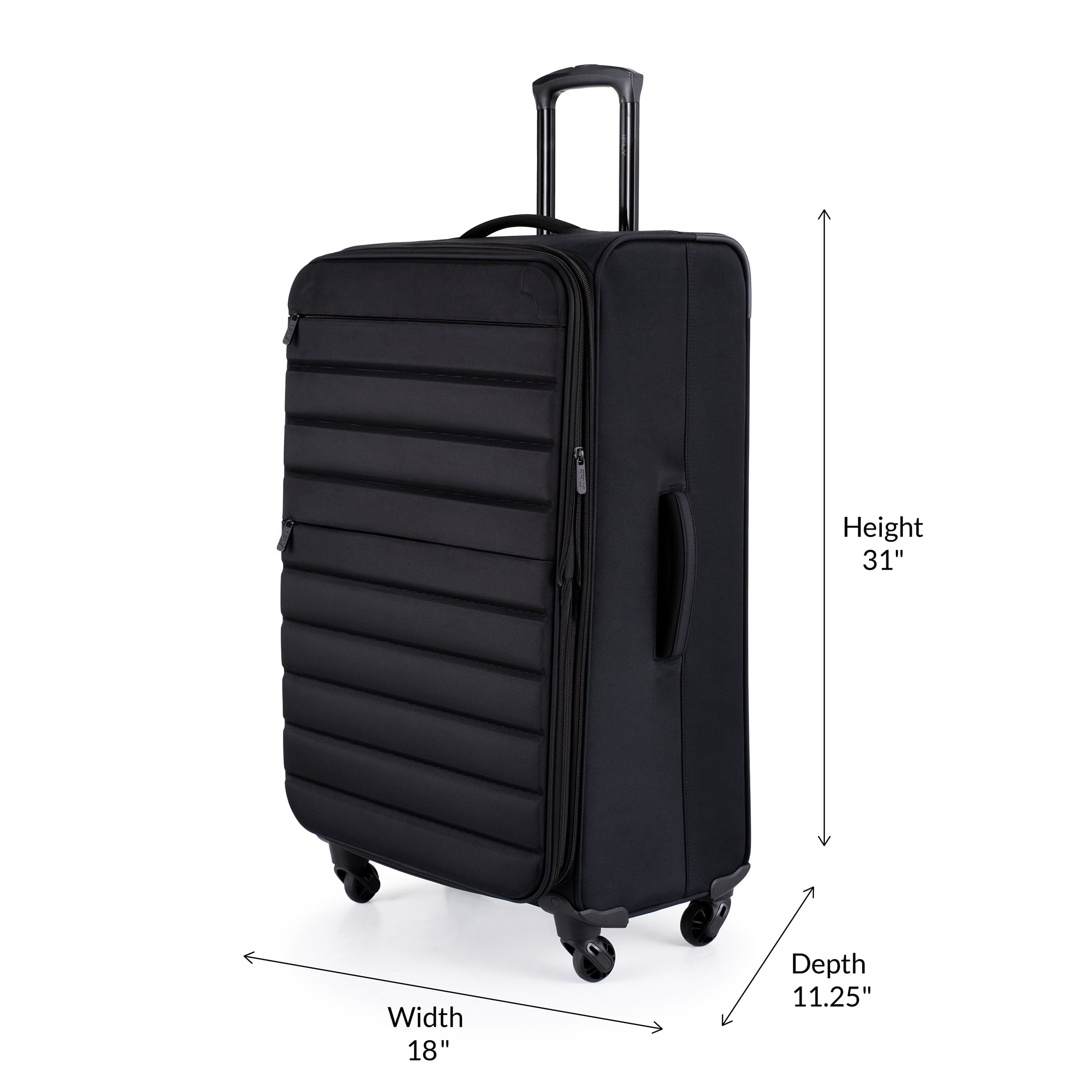 Grande valise souple en soute iFLY Fibertech 28 po, noir