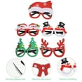 thumbnail image 4 of Gymnture 5 Pairs Creative Christmas Eyeglasses Frames Funny Christmas Glasses Props, 4 of 10