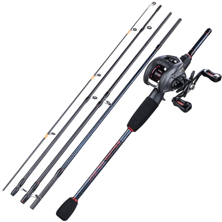 bearings in a baitcasting rod KastKing Lethal Blaze Twin-Tip Baitcaster and Reel Combo Left Handed / 7'4" / Heavy / Fast friendly design makes them easy to store and transport without sacrificing performance The Baitcasting Float Rod by