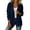 Dark Blue, variant on Women's Long Sleeve Trench Blazer Work Office Bussiness Jacket with Pocket Long-Sleeved Windbreaker Coat Pink