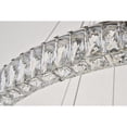 thumbnail image 6 of Elegant Lighting Monroe 2 Tier 42" Round Royal Cut LED Chandelier in Chrome, 6 of 9