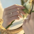 thumbnail image 3 of Anillo de perlas de imitación de alta calidad para mujer, diseño de nicho, anillo de cercanías, nuevo estilo, anillo de cola popular, joyería de mano elegante y simple, 3 of 4