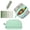 Aqua, variant on 4 Compartment Pencil Case Set, Pencil Pouch and White Correction Tape, Pink