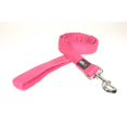 thumbnail image 1 of Dogline Comfort Microfiber Flat Leash for Dogs (W 1" L 6ft), Pink, 1 of 3