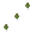 thumbnail image 2 of relayinert Artificial Potted Plants For Any Purpose Versatile And Reliable Home Decor Artificial Plant Zhaocai Tree Fruit 3Set, 2 of 6
