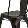 thumbnail image 6 of Flash Furniture Blake Commercial Grade 4 Pack Distressed Copper Metal Indoor-Outdoor Stackable Chair, 6 of 7