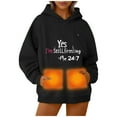 thumbnail image 2 of Turilly Womens 5 Heated Hoodie Usb Rechargeable Thermal Warm Sweatshirt Washable Hooded Sweatshirt For Men And Women, 2 of 6
