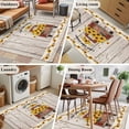 thumbnail image 5 of Area Rugs for Living Room 4x6 Ft, Vintage Sunflower Truck Non Slip Area Rugs for Kitchen Bedroom Entryway, Wooden Summer Botanical Floral Retro Washable Carpet Runner Rug Floor Mats for Bedroom, 5 of 8