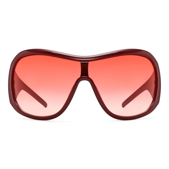 Gafas de sol BOTEN rojas de gran tamaño para mujer y hombre