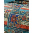 thumbnail image 2 of Vibrante Bohemia Floral Algodón 3 Piezas Colcha Bordado Juego de Cama, 2 of 5