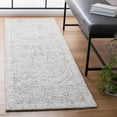 thumbnail image 2 of SAFAVIEH Micro-Loop Robina Floral Runner Rug, Charcoal/Ivory, 2'3" x 13', 2 of 7