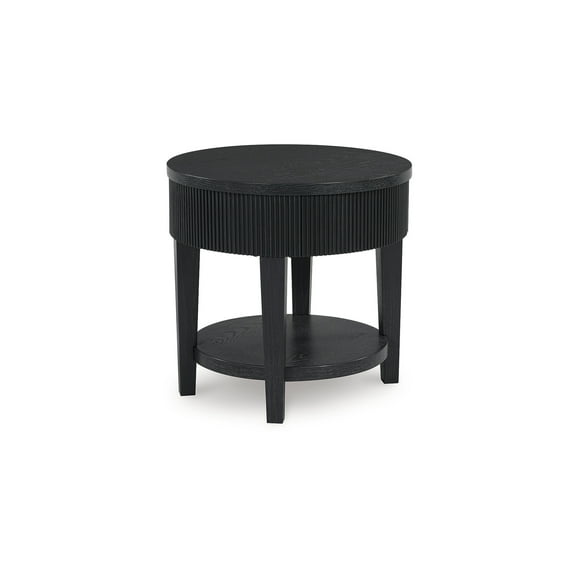 Signature Design by Ashley 1 Drawer Marstream End Table, Black