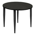 thumbnail image 6 of Kahlo 42" Round Tapered Leg Table- Ash Grey/ Black, 6 of 8
