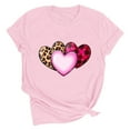 thumbnail image 6 of Vetsdori Graphic T-Shirts for Women Valentine Summer Blouses Holiday Cute Short Sleeve,Plus Size Crew Neck Juniors Tops Pullover, 6 of 7
