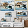 thumbnail image 4 of Designart "Reflective Moments at the Harbor Port XII" Nautical & Beach Floater Framed Canvas Wall Art, 4 of 7