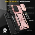 thumbnail image 5 of Dteck Case for Motorola Moto G 5G 2025,Shockproof TPU+PC 360° Kickstand Ring Holder Case Heavy Duty Phone Back Military Grade Protective Cover,Rosegold, 5 of 7