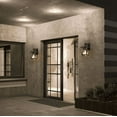 thumbnail image 6 of Modern Farmhouse Outdoor Wall Light, Arie 1-Light Industrial Black Cage Outdoor Lantern Sconce with Clear Glass Shade, 6 of 7