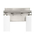 thumbnail image 6 of Replay Collection Six-Light Traditional Brushed Nickel Etched White Glass Bath Vanity Light, 6 of 11