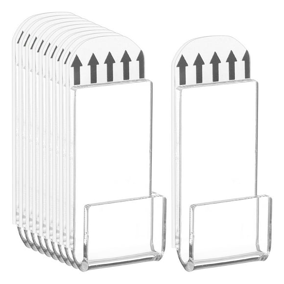 Uxcell 15 Pcs Vinyl Record Wall Mount, Acrylic Vinyl Record Holder Display Shelf No Drill Self Adhesive Vinyl Record Album Wall Storage Hangers Holder for Home Office Decoration, Clear