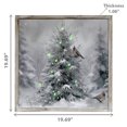 thumbnail image 3 of Led Framed Wall Art (Snow Pine Tree With Birds), 3 of 3