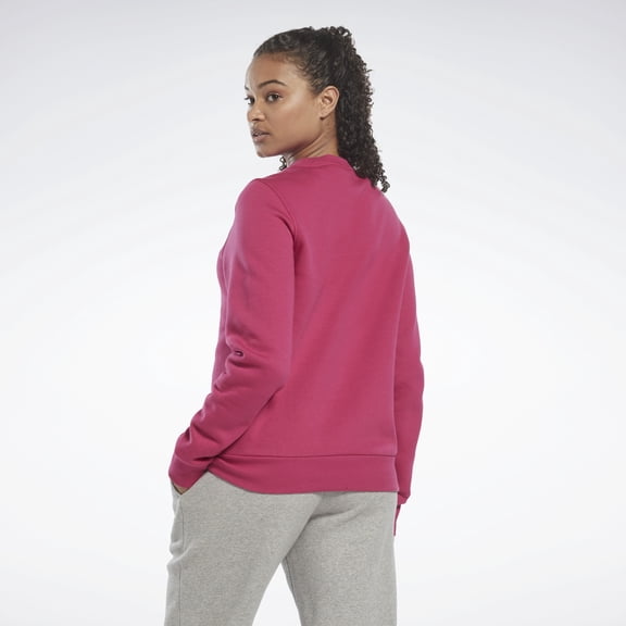 Reebok Apparel  Women's Ri Bl Fleece Crew Reebok Training App Women Pink , S/P Reg US