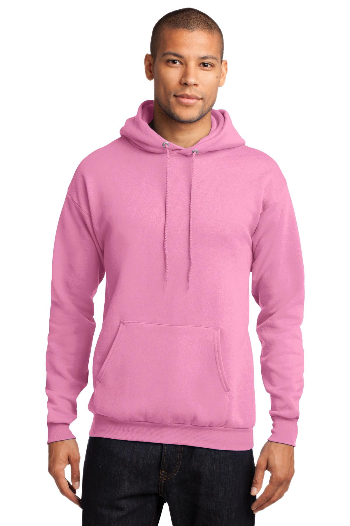 Port & Co. Men's Classic Pullover Hooded Sweatshirt Candy Pink