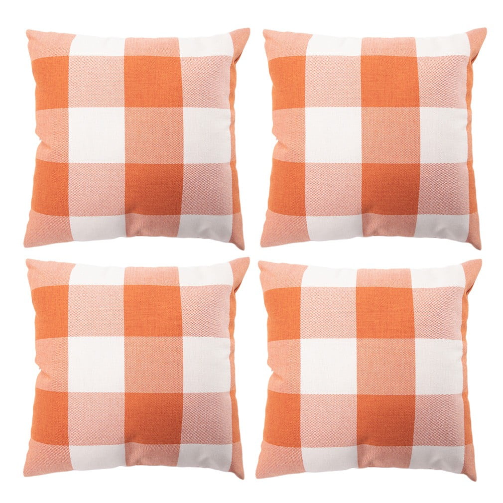 Onuneed Pillow Case Simple Lattice Pattern Sofa Car Throw Cushion Cover Home Decor 4pc Walmart Com Walmart Com