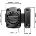 thumbnail image 5 of 2 Pack Rotate Bolt Latch Gate Latches Safety Door Lock,black, 5 of 5