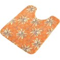 thumbnail image 5 of Dreamtimes Orange Palm Tree Hawaiian Bathroom Rug Set 2PCS Ultra Soft Bath Rugs, Non Slip Absorbent Shaggy Bath Mat Set with U-Shaped Toilet Mat (23.6"x15.7"+17.3"x13.4"), 5 of 6